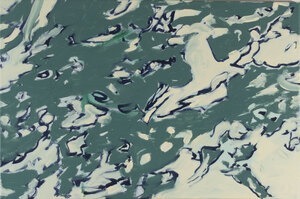 Ohne Titel, Dömer 2024, Acryl auf Leinwand, 40 x 60 cm, WVZ #0313